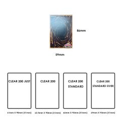 Yugioh Card Sleeves "Clear 200 Standard Over" transparent Protector - K-TCG